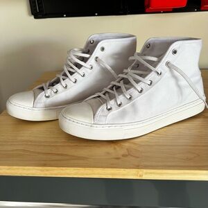 Nothing New Sustainable Hi-Top Sneakers - Size 10 M - White